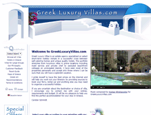 Tablet Screenshot of greekluxuryvillas.com